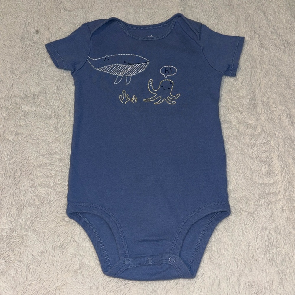 (3 for $10) carters 24 month blue whale bodysuit/ onesie baby boy clothing